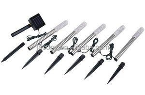 5 Màu Thay Đổi Năng Lượng Mặt Trời Ngoài Trời Bong Bóng Acrylic Stick <span class=keywords><strong>Stake</strong></span> Chuỗi Đèn Cho Sân Hiên - Product Image 3
