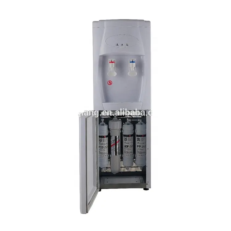Hot and cold floor standing POU water dispenser with 5-stage filters