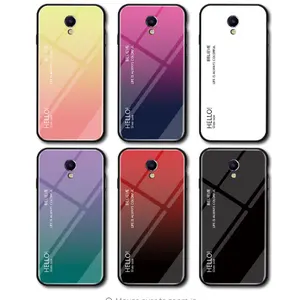 เคส Meizu M5 M5S 9,เคสโทรศัพท์กรอบแข็งไล่ระดับสีกระจกนิรภัยสำหรับ Meizu M5 Note5