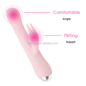 Son güçlü ısıtmalı manyetik şarj edilebilir seks oyuncakları ile kadın G Spot vibratör tavşan çift titreşim seks ürün için pembe - Product Image 6