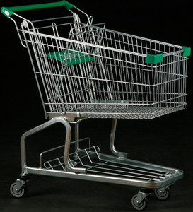 RH-SG150 150L 980*580*995Mm 5''PU Wheel Mở Cửa Hàng Tạp Hóa Đức Siêu Thị Mua Sắm Xe Đẩy - Product Image 3