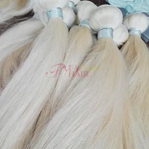 613 Eurasian Hair Extension Straight virgin Remy Human Blonde Hair