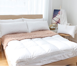 Double Layer Down <strong>Feather</strong> <strong>Bed</strong> Hotel Mattress <strong>Topper</strong> - Product Image 5