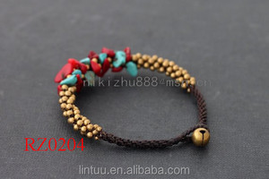 2016 Nouveau Style Vert et rouge Corail Bracelet Unique Perles Naturel Pics Lunettes Bracelet Pour Hommes Femmes - Product Image 2