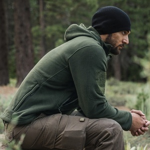 Grosir Jaket Taktis Bulu Domba Luar Ruangan Pria Mantel Hoody Bulu Jaket Musim Dingin untuk Berburu Mendaki Bepergian - Product Image 6