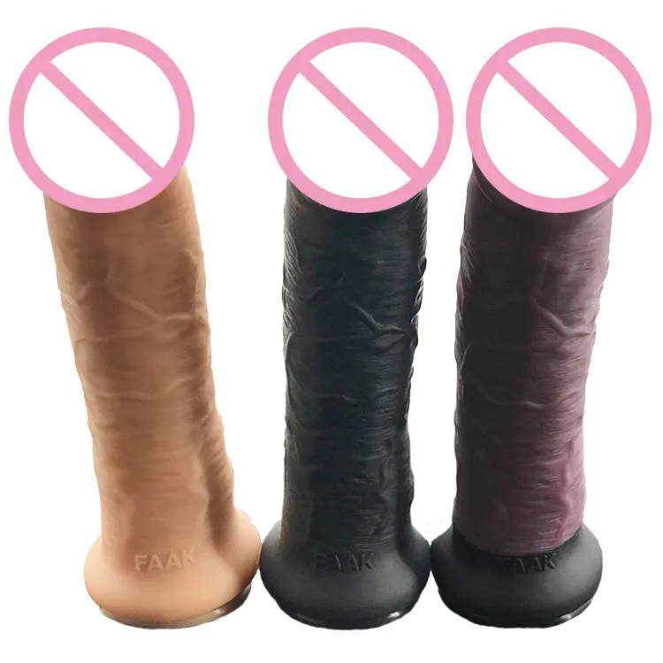 FAAK 28.5 centimetri 11.22 "di spessore diametro 5.8 centimetri morbido silicone spina anale giocattoli del sesso realistico flessibile del silicone realistico enorme dildo per le donne