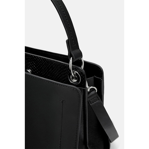 Custom black saffiano dell'unità di elaborazione vegan corsetto di cuoio delle signore di città della mano tote borsa ufficio borsa delle donne