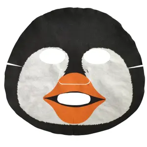 Masque facial Non tissé avec imprimés, soin du visage, en papier, Animal amusant pour la beauté, 50 unités, usine