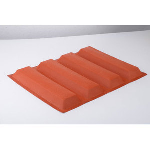 <span class=keywords><strong>Molde</strong></span> <span class=keywords><strong>Rectangular</strong></span> de Fibra de Vidrio y Silicona de Grado Alimenticio Ecológico para Hornear Pan, Baguette Francesa, Hotdog, Sub Roll y Pastel - Product Image 3