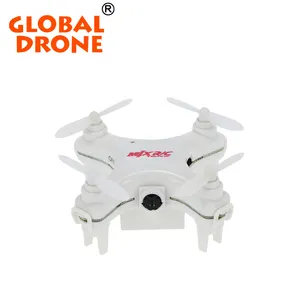 MJX X905C Blanco 4CH RTF 6-Axis Gyro Mini UFO RC Quadcopter Drone Helicóptero con Luces Led de Control Remoto de la Cámara 0.3MP