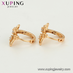 97242 Xuping Copper Alloy Jewelry butterfly Shape <strong>Pretty</strong> Crystal New Designs Gold <strong>Earrings</strong> - Product Image 2