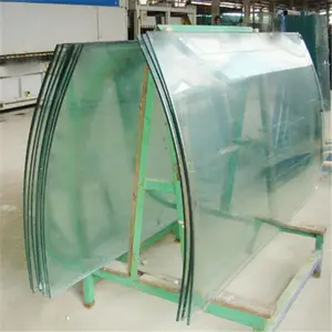 Taille Jumbo sans cadre 6mm 8mm 10cmm Prix du verre clair trempé trempé incurvé plat pour la construction