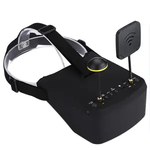 800D 5 zoll 40ch 5.8ghz FPV brille mit Built in DVR und split monitor Design