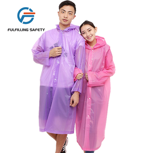 pink transparent raincoat