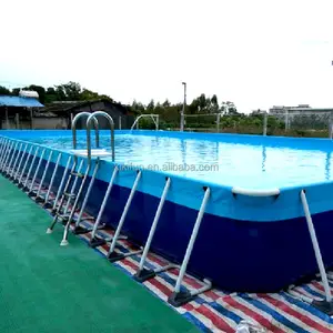 Steel and liner swimming pool supplier,rectangular metal frame pool professional manufacturer,steel frame pool for sale