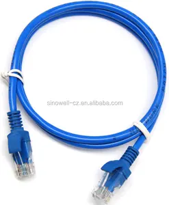 Kabel Jaringan Lan UTP/FTP/UFTP Cat5e Kecepatan Tinggi 1M UTP Cat5e dengan Kabel Patch Konektor