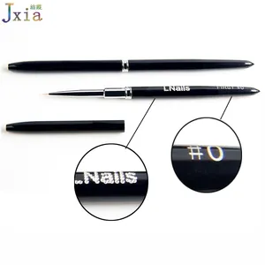 Jiexia Nuovo Stile Personalizzato logo In Metallo di Arte Del Chiodo Detailing Pittura Penna UV Gel liner Nail Pennello Da Disegno