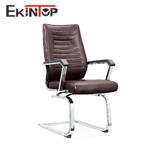 Girevole nero usato di cuoio industriale slitta rocker vip plastica reclinabile cromo sedia da ufficio - Product Image 2