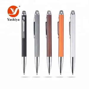 Office school supplies cheap custom parker ballpoint metal gift pen with screen touch