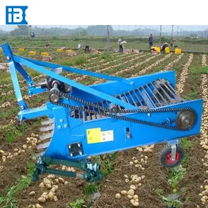 Carrots Garlic Potatoes Peanut Cassava combine Harvester with walking tractor