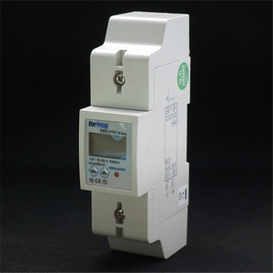 เครื่องวัดไฟฟ้าแบบ<span class=keywords><strong>เติม</strong></span><span class=keywords><strong>เงิน</strong></span>อัจฉริยะ DRS-210C M-bus 2P เฟสเดียว 230V หน้าจอ LCD แสดงผล  ความเร็วในการอ่านค่าสูง 1000 อิมพัลส์/กิโลวัตต์ชั่วโมง และการใช้พลังงานต่ำ - Product Image 3