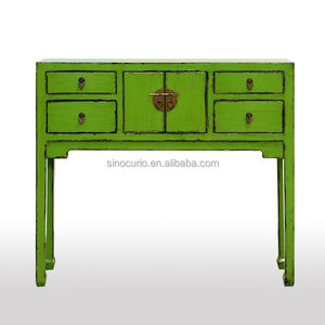 Chinese Antique <strong>Narrow</strong> <strong>Console</strong> <strong>Table</strong> Wooden High Side Thin <strong>Table</strong> - Product Image 6