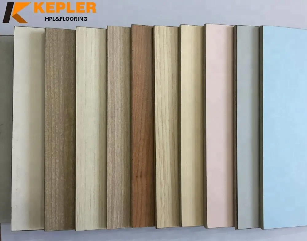 केपलर 1220*2440mm मानक आकार के लिए विभिन्न रंग formica टुकड़े टुकड़े एचपीएल चादरें फर्नीचर