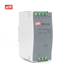 MiWi DR-75-24 도매 75W 3.2A 24V Dc 스위칭 전원 공급 장치