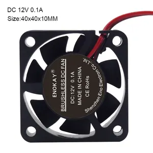 5 V 12 V 24 V Low Noise 40 Mm Kipas Brushless DC 40X40X10