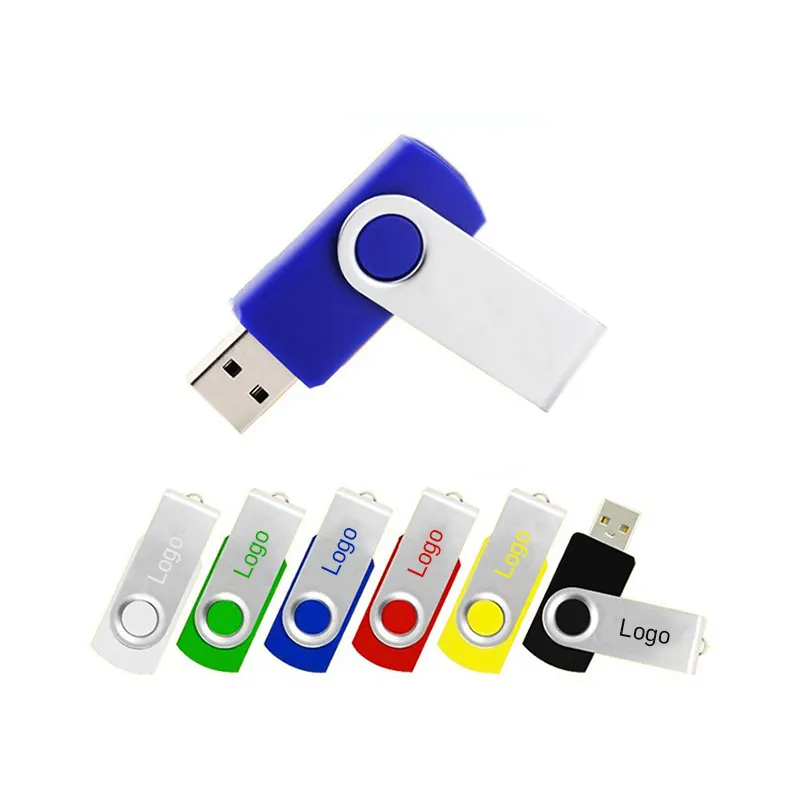 Shandian-clé USB 2.0 pivotante OEM, support à mémoire de 1 go 2 go 4 go 8 go 16 go 32 go, lecteur flash en métal coloré, haute vitesse, livraison gratuite