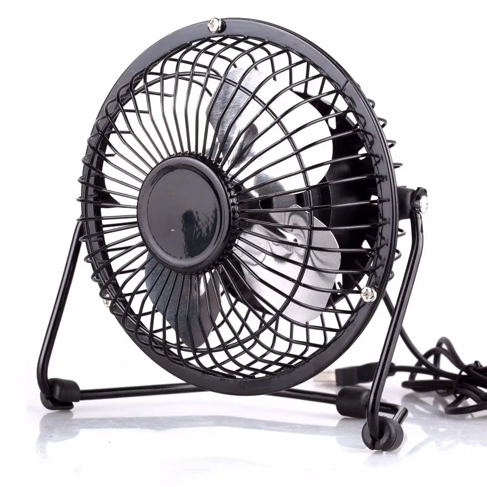 Новое поступление мини портативный 4 дюйма супер тихий портативный компьютер PC Металл USB кулер охлаждения Настольный вентилятор