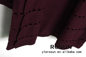 2015 <span class=keywords><strong>mujeres</strong></span> suéter flojo <span class=keywords><strong>tupe</strong></span> precio venta al por mayor chaqueta de punto en púrpura - Product Image 5