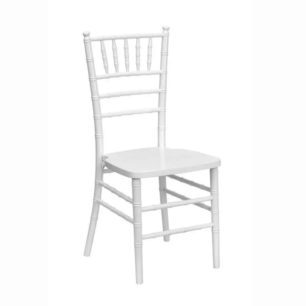 Modern White Wood Chiavari Wedding Tables and Chairs from China for Banquet Event Party Restaurant Hotel Furniture for Sale