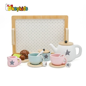 <span class=keywords><strong>Set</strong></span> <span class=keywords><strong>da</strong></span> Tè in Legno per Bambini con Vassoio, <span class=keywords><strong>Giocattolo</strong></span> Popolare per il Pomeriggio W10B318 - Product Image 2