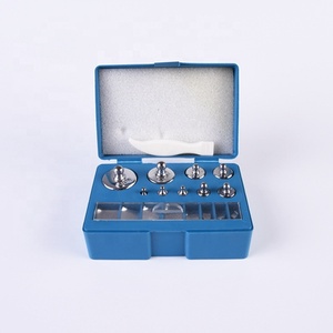 Balance numérique pour calibrage de bijoux, Set de 17 pièces, en acier inoxydable, <span class=keywords><strong>10mg</strong></span> à 100g, pincettes, outils de poids - Product Image 1