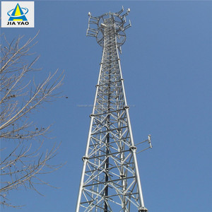 80 m telecomunicaciones acero microondas de radio celular señal BTS Antena 3 patas Torre tubo - Product Image 5