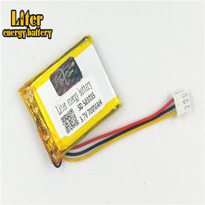 المكونات 2.5-3 P 3.7 V 583035 700 mah عالية الجودة بطارية بوليمر ليثيوم قابل لإعادة الشحن - Product Image 3