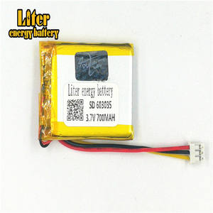 Plugue <span class=keywords><strong>2</strong></span>.0 3 P 3.7 603035 V 700 mah bateria lipo Recarregável solar de iões de lítio polímero de lítio bateria com PCM - Product Image 3