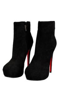 Stivaletti da <span class=keywords><strong>donna</strong></span> HMB3 con tomaia in suede, plateau e tacco alto 14 cm. - Product Image 4