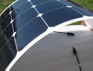 Panneau solaire semi-flexible 50W 12V <span class=keywords><strong>pour</strong></span> voiture, véhicule, <span class=keywords><strong>camping</strong></span>-<span class=keywords><strong>car</strong></span>, <span class=keywords><strong>chargeur</strong></span> <span class=keywords><strong>de</strong></span> <span class=keywords><strong>batterie</strong></span> - Product Image 3