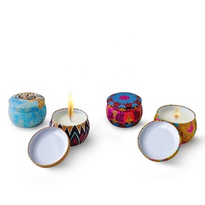 Accueil articles d'ameublement décoratifs <span class=keywords><strong>bougie</strong></span> d'aromathérapie cinq points glace fleur bougies parfumées - Product Image 5