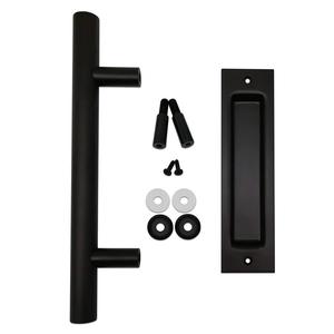 Bộ Tay Nắm Cửa Kéo Và Xả 12 Inch Tay Nắm Cửa Màu Đen - Product Image 1