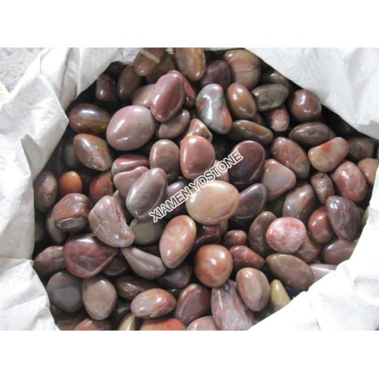 Polished garden landscape landscaping wholesale price pebble river rock