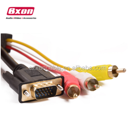 Kabel Video Komponen RGB 3RCA VGA 1.5M