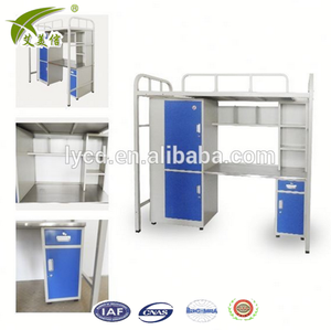 <span class=keywords><strong>Lit</strong></span> superposé en acier pour dortoir scolaire <span class=keywords><strong>avec</strong></span> rangement et <span class=keywords><strong>bureau</strong></span>, design moderne, prix compétitif, <span class=keywords><strong>avec</strong></span> casiers à chaussures intégrés - Product Image 3