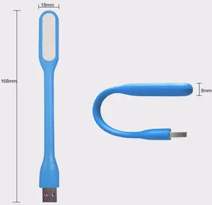 2016 Xiaomi USB LED Lampu Lampu dengan Charger Kabel Micro Portabel Fleksibel Lampu LED