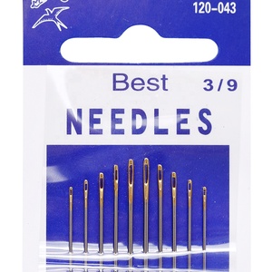Aiguilles à œil en or, outil de point à main, épingles de point de croix de Bodkin/aiguilles à main de broderie avec queue en or 10 pièces - Product Image 1