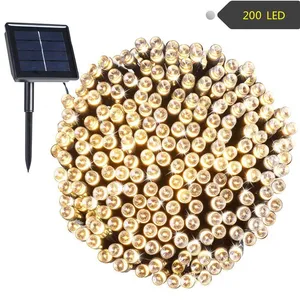 Waterproof Fairy 22 Meter 200 LED 8 Modes Solar Christmas LightsためOutdoor Indoor