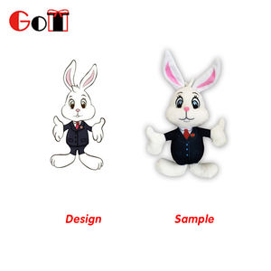 Förderung Kreative Benutzerdefinierte Berühmte Kaninchen Plüschtiere Mit Customized Logo - Product Image 3