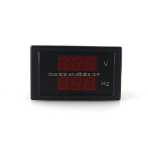 Máy Đo Tần Số AC 80-300.0V 45-65HZ Hiển Thị Kép Đo Tần Số Điện Áp Vôn Kế Hertz/HZ Với Đèn Led Màu Đỏ - Product Image 2